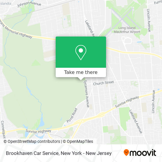 Brookhaven Car Service map