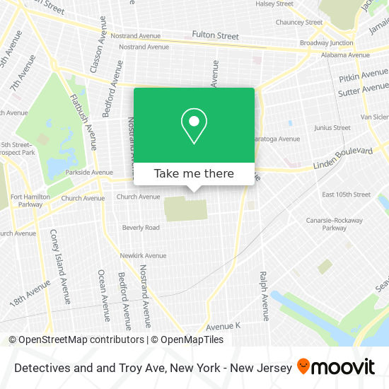 Detectives and and Troy Ave map