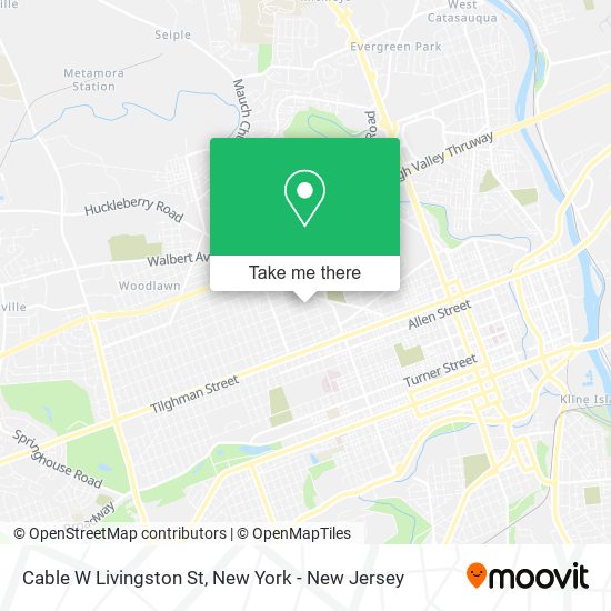 Cable W Livingston St map