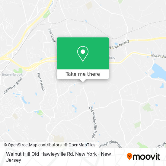Mapa de Walnut Hill Old Hawleyville Rd
