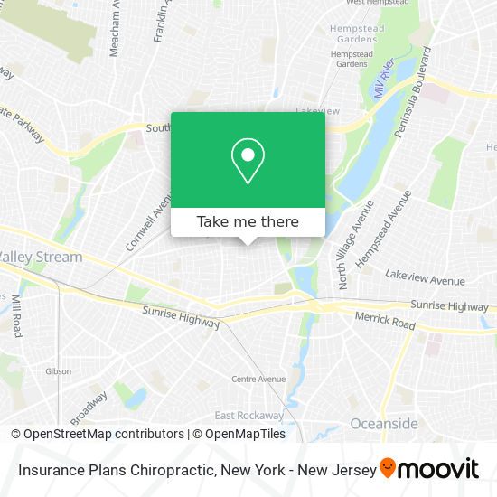 Insurance Plans Chiropractic map