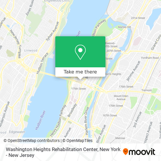 Mapa de Washington Heights Rehabilitation Center