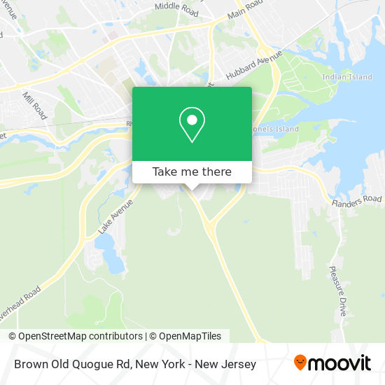 Brown Old Quogue Rd map