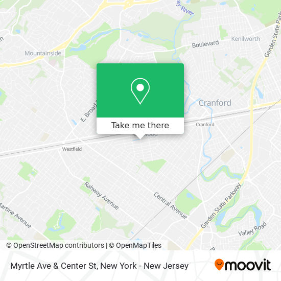 Mapa de Myrtle Ave & Center St