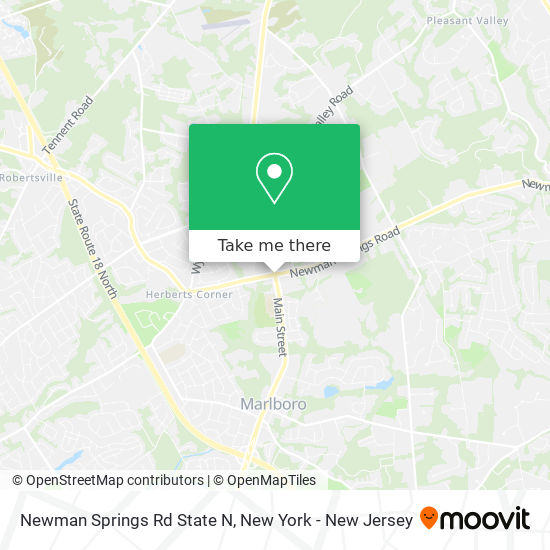 Mapa de Newman Springs Rd State N