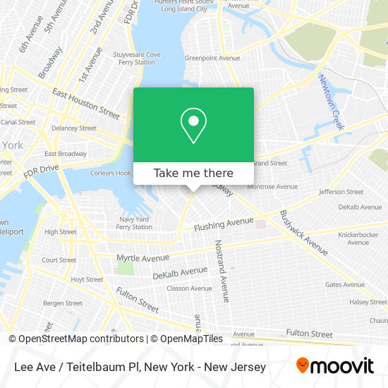 Lee Ave / Teitelbaum Pl map