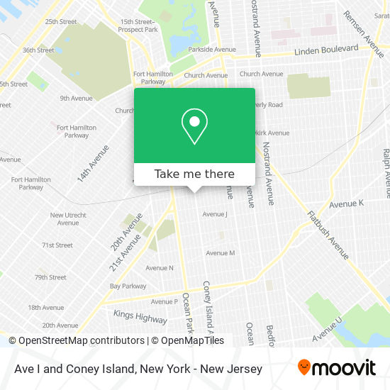 Mapa de Ave I and Coney Island