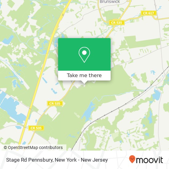 Mapa de Stage Rd Pennsbury, East Brunswick, NJ 08816