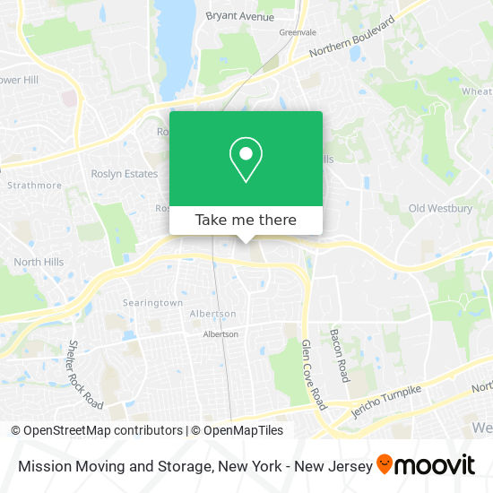 Mission Moving and Storage map