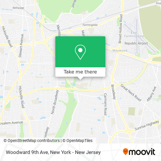 Mapa de Woodward 9th Ave