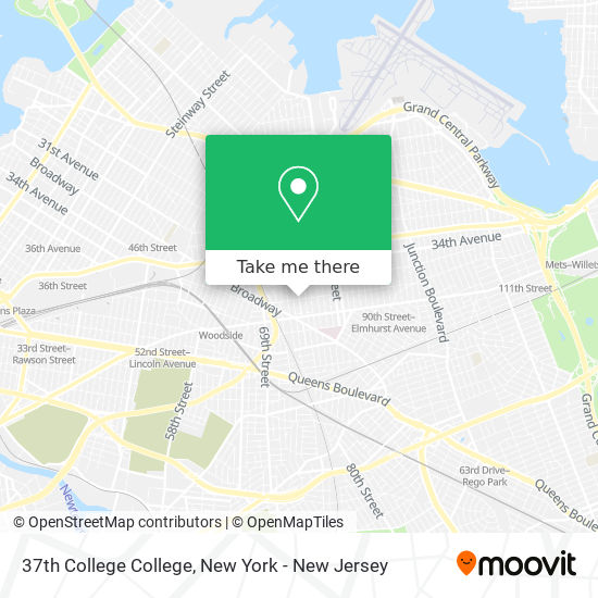 Mapa de 37th College College