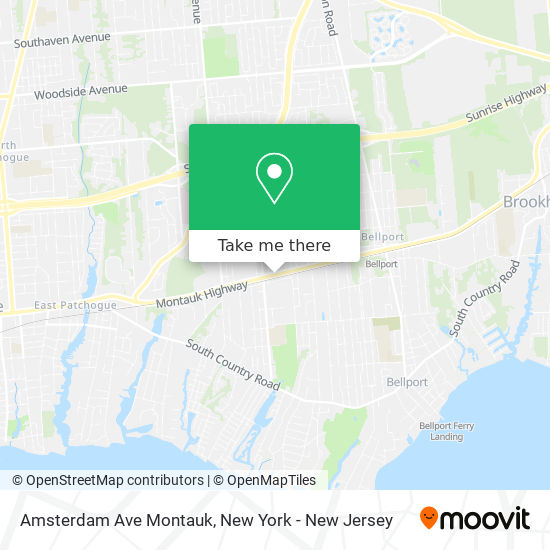 Mapa de Amsterdam Ave Montauk