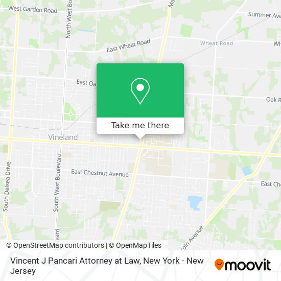 Mapa de Vincent J Pancari Attorney at Law