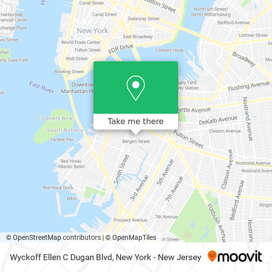 Mapa de Wyckoff Ellen C Dugan Blvd