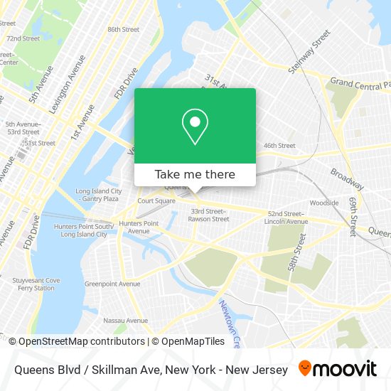 Mapa de Queens Blvd / Skillman Ave