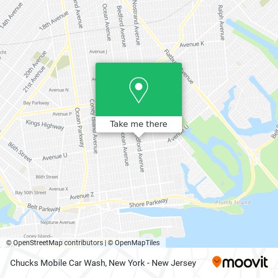 Chucks Mobile Car Wash map