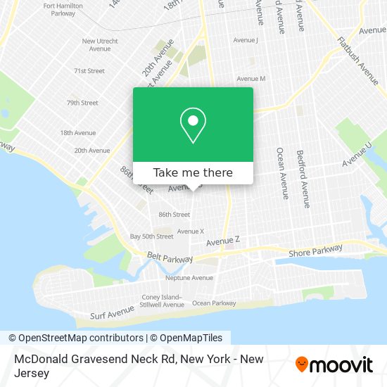 McDonald Gravesend Neck Rd map