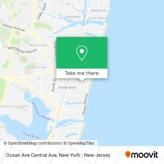 Mapa de Ocean Ave Central Ave