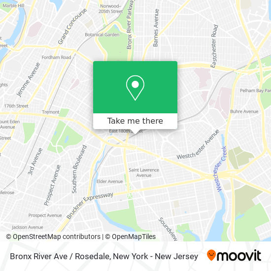 Bronx River Ave / Rosedale map