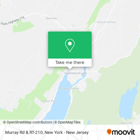Murray Rd & RT-210 map