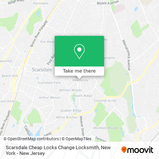 Mapa de Scarsdale Cheap Locks Change Locksmith