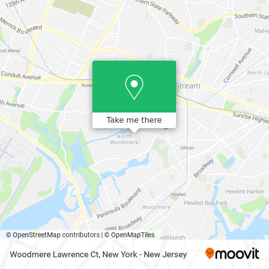 Woodmere Lawrence Ct map