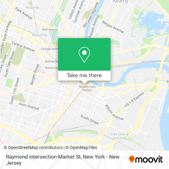 Mapa de Raymond intersection Market St