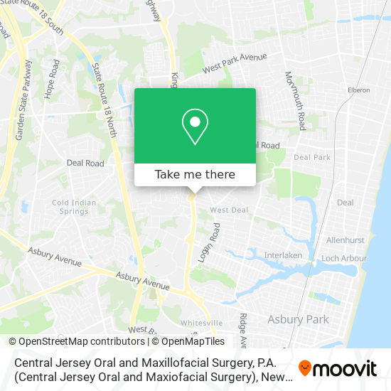 Mapa de Central Jersey Oral and Maxillofacial Surgery, P.A. (Central Jersey Oral and Maxiofacial Surgery)