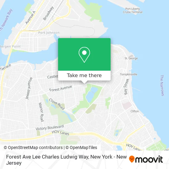 Forest Ave Lee Charles Ludwig Way map