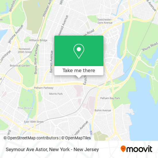 Seymour Ave Astor map