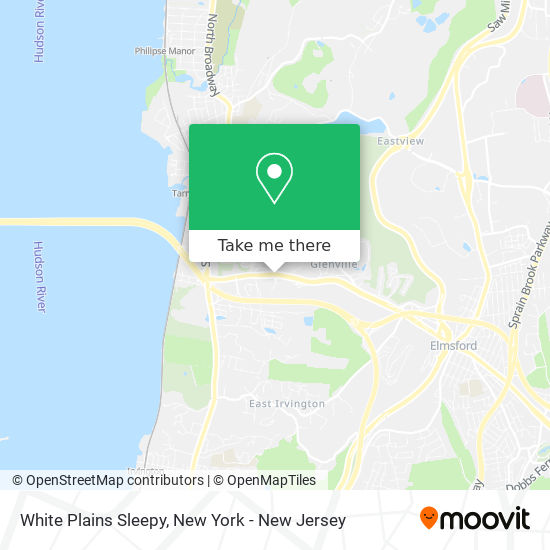 White Plains Sleepy map