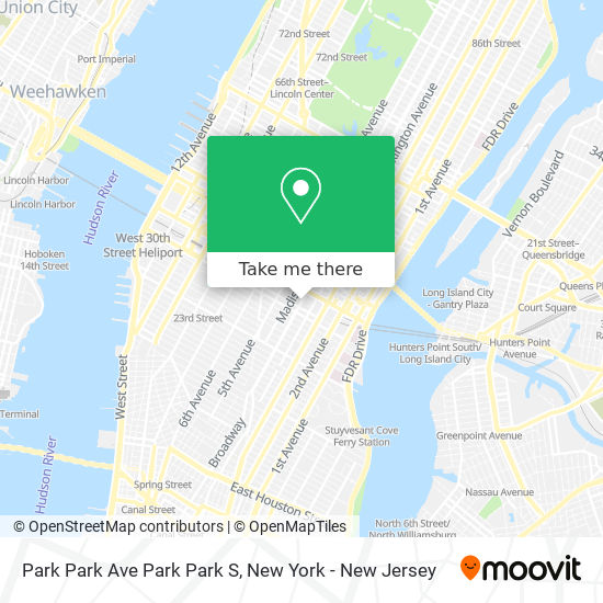 Mapa de Park Park Ave Park Park S