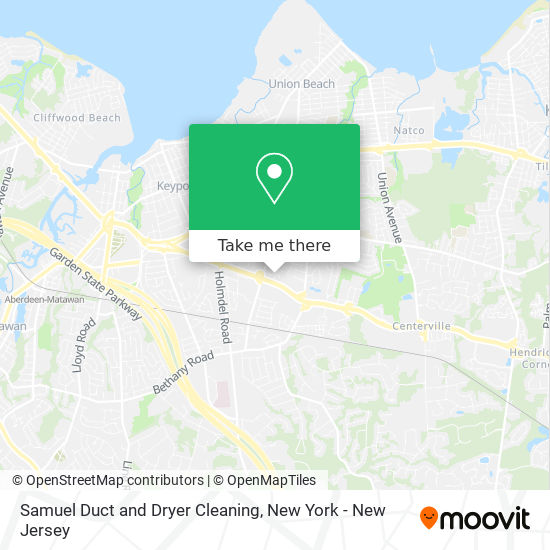 Samuel Duct and Dryer Cleaning map