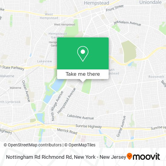 Nottingham Rd Richmond Rd map