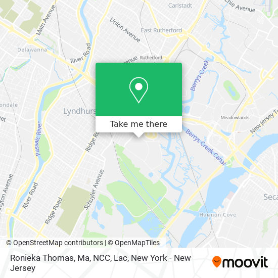 Mapa de Ronieka Thomas, Ma, NCC, Lac
