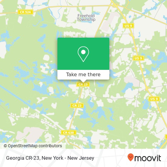 Georgia CR-23, Freehold (GEORGIA), NJ 07728 map