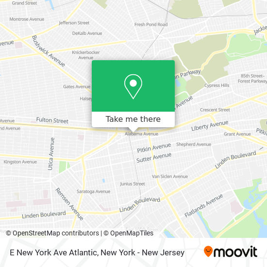 Mapa de E New York Ave Atlantic