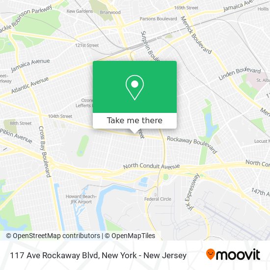 Mapa de 117 Ave Rockaway Blvd