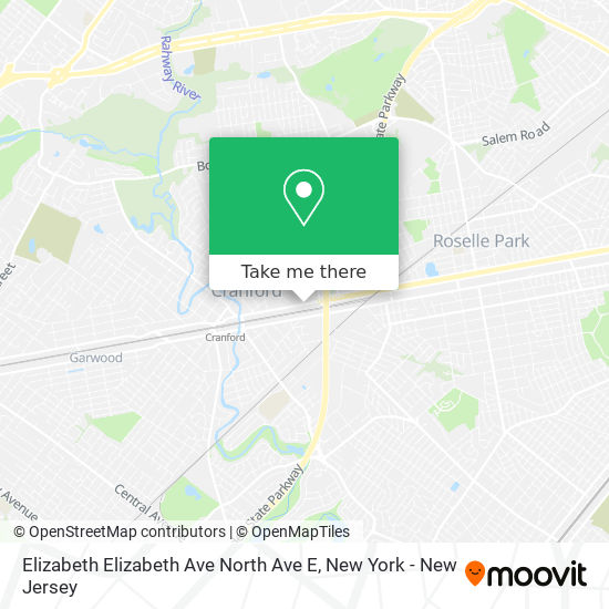 Mapa de Elizabeth Elizabeth Ave North Ave E