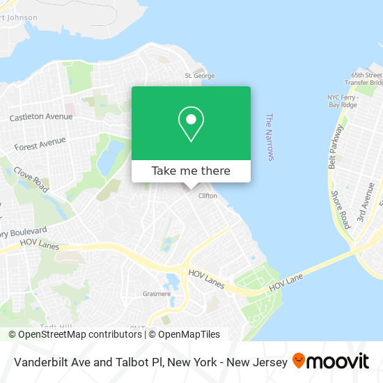Vanderbilt Ave and Talbot Pl map