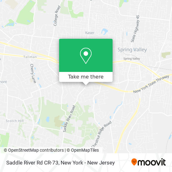 Saddle River Rd CR-73 map