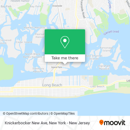 Knickerbocker New Ave map