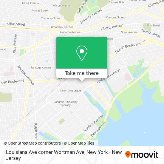 Mapa de Louisiana Ave corner Wortman Ave