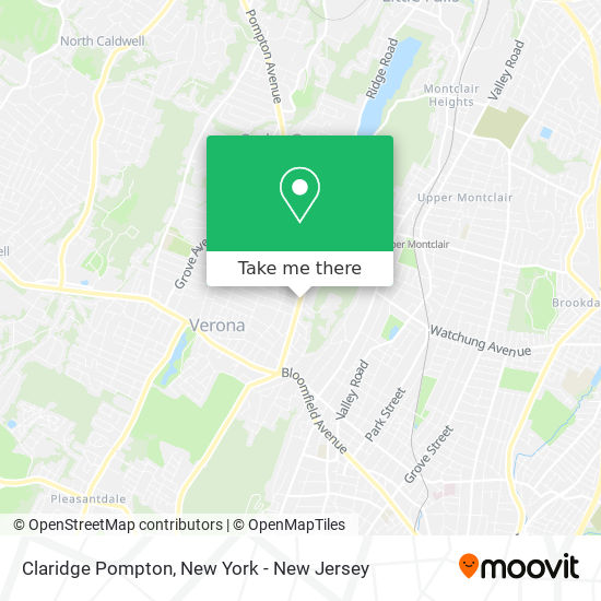 Claridge Pompton map