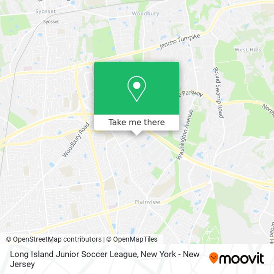 Mapa de Long Island Junior Soccer League