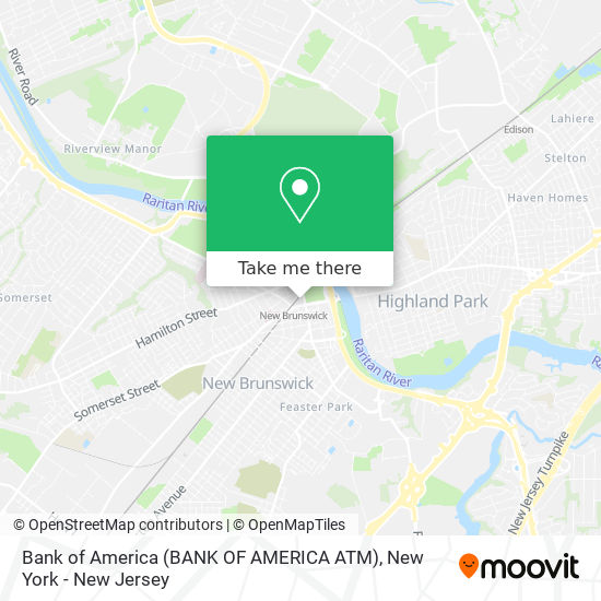 Mapa de Bank of America (BANK OF AMERICA ATM)