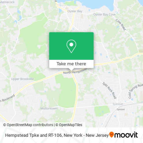 Hempstead Tpke and RT-106 map