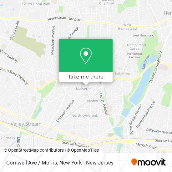 Cornwell Ave / Morris map