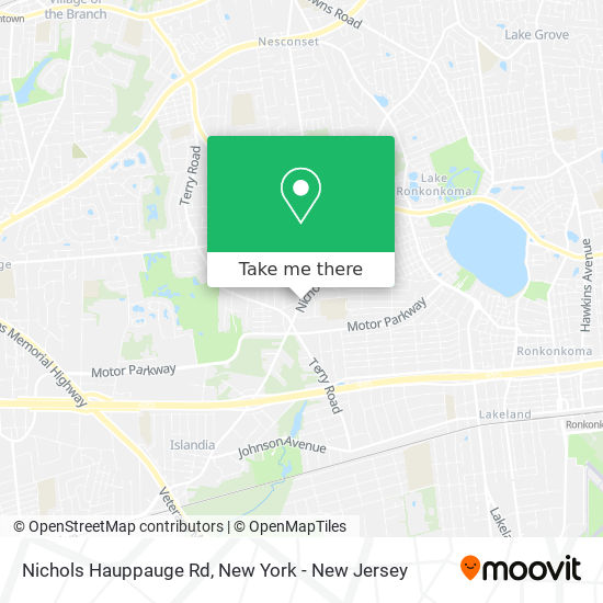 Nichols Hauppauge Rd map