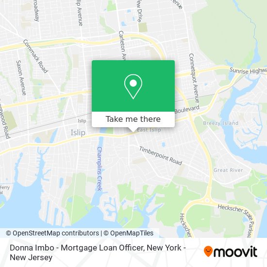 Mapa de Donna Imbo - Mortgage Loan Officer